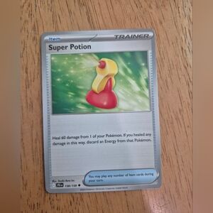QTY 1 Pokemon Super Potion Item Trainer Card